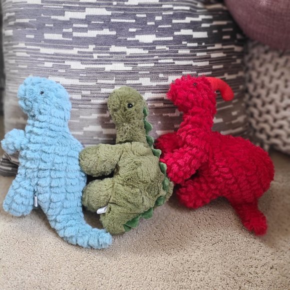 Manhattan Toy Company Plush Stuffed Animal Dinosaur Bundle (3 Piece) - Picture 1 of 5
